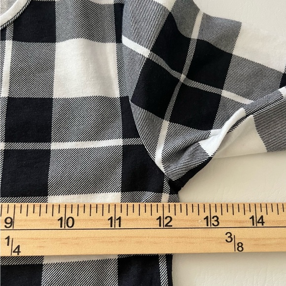 The Children's Place Black and White Checkered Girls Christmas Dress S 5-6 - Picture 7 of 9